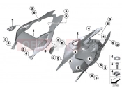 Tail part - BMW Motorrad HP4 (0D01, 0D11) 2012