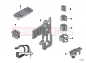 Various cable holders - BMW Motorrad HP4 (0D01, 0D11) 2012