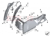 BMW Motorrad BMW 2015 C-Models C evolution (0C03) Fairing, side section, front
