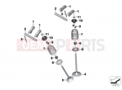 BMW Motorrad BMW 2017 F models K8x F 850 GS (0B09, 0B19) Valves with springs