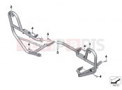 BMW Motorrad BMW 2017 F models K8x F 850 GS (0B09, 0B19) Engine protection bar