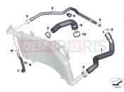 BMW Motorrad BMW 2017 F models K8x F 850 GS (0B09, 0B19) Coolant lines