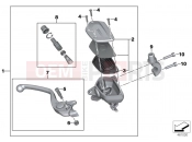 BMW Motorrad BMW 2017 F models K8x F 850 GS (0B09, 0B19) Control assembly fitting