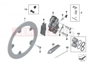 BMW Motorrad BMW 2017 F models K8x F 850 GS (0B09, 0B19) Front wheel brake