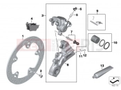 BMW Motorrad BMW 2017 F models K8x F 850 GS (0B09, 0B19) Rear wheel brake
