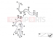 BMW Motorrad BMW 2017 F models K8x F 850 GS (0B09, 0B19) Brake lines, front