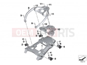 BMW Motorrad BMW 2017 F models K8x F 850 GS (0B09, 0B19) Luggage grid
