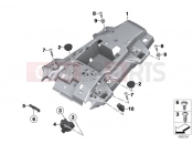 BMW Motorrad BMW 2017 F models K8x F 850 GS (0B09, 0B19) Rear carrier part