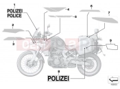 BMW Motorrad BMW 2017 F models K8x F 850 GS (0B09, 0B19) Government authorities sticker