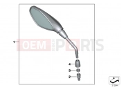 BMW Motorrad BMW 2017 F models K8x F 850 GS (0B09, 0B19) Mirror