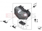 BMW Motorrad BMW 2017 F models K8x F 850 GS (0B09, 0B19) LED headlight - Generation II