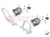 BMW Motorrad BMW 2017 F models K8x F 850 GS (0B09, 0B19) Sequential siren system, electronic