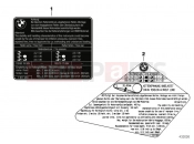 BMW Motorrad BMW 2017 F models K8x F 850 GS (0B09, 0B19) Label 