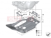 BMW Motorrad BMW 2017 F models K8x F 850 GS (0B09, 0B19) Engine guard, aluminum