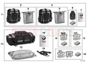 BMW Motorrad BMW 2017 F models K8x F 850 GS (0B09, 0B19) Luggage system 