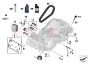 BMW Motorrad BMW 2017 C-Models C 650 Sport 16 (0C04, 0C14) Engine oil / maintenance service