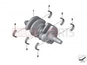 BMW Motorrad BMW 2017 C-Models C 650 Sport 16 (0C04, 0C14) Crankshaft with bearing shells