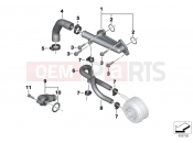 BMW Motorrad BMW 2017 C-Models C 650 Sport 16 (0C04, 0C14) Coolant hoses / mounted components