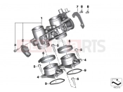 BMW Motorrad BMW 2017 C-Models C 650 Sport 16 (0C04, 0C14) Throttle valve and actuator