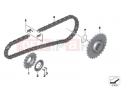 BMW Motorrad BMW 2017 C-Models C 650 Sport 16 (0C04, 0C14) Chain drive