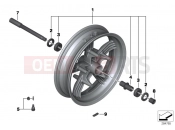 BMW Motorrad BMW 2017 C-Models C 650 Sport 16 (0C04, 0C14) Front wheel