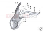 BMW Motorrad BMW 2017 C-Models C 650 Sport 16 (0C04, 0C14) Mudguard rear