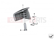 BMW Motorrad BMW 2017 C-Models C 650 Sport 16 (0C04, 0C14) Control for storage compartment, right