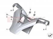 BMW Motorrad BMW 2017 C-Models C 650 Sport 16 (0C04, 0C14) Handlebar cover, top