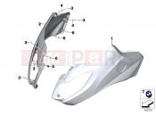 BMW Motorrad BMW 2017 C-Models C 650 Sport 16 (0C04, 0C14) Trim cover side section, upper
