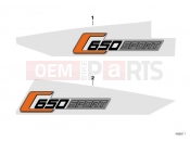 BMW Motorrad BMW 2017 C-Models C 650 Sport 16 (0C04, 0C14) Rear lettering