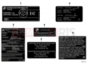 BMW Motorrad BMW 2017 C-Models C 650 Sport 16 (0C04, 0C14) Labels for Canada