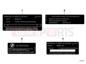 BMW Motorrad BMW 2017 C-Models C 650 Sport 16 (0C04, 0C14) Labels for Australia