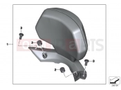 BMW Motorrad BMW 2017 C-Models C 650 Sport 16 (0C04, 0C14) Backrest