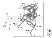 BMW Motorrad BMW 2017 C-Models C 650 Sport 16 (0C04, 0C14) Luggage grid