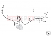 Brake pipe rear ABS - BMW Motorrad C 650 GT 16 (0C05, 0C15) 2017
