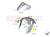 Front wheel fender - BMW Motorrad C 650 GT 16 (0C05, 0C15) 2017