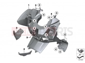 Leg shield, upper - BMW Motorrad C 650 GT 16 (0C05, 0C15) 2017