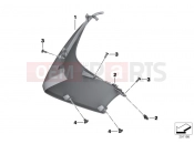 Fairing side panel, front - BMW Motorrad C 650 GT 16 (0C05, 0C15) 2017