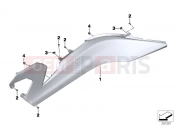 Fairing side section - BMW Motorrad C 650 GT 16 (0C05, 0C15) 2017
