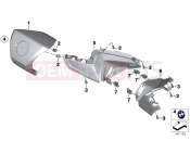 Handlebar cover, center - BMW Motorrad C 650 GT 16 (0C05, 0C15) 2017