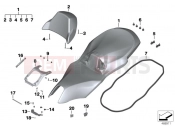 Bench seat - BMW Motorrad C 650 GT 16 (0C05, 0C15) 2017