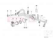 BMW Motorrad BMW 1995 R-Models 4V R 850 R 94 (0401,0406) Fuel distributor/Pressure regulator