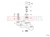 BMW Motorrad BMW 1995 R-Models 4V R 850 R 94 (0401,0406) Upper fork cross brace