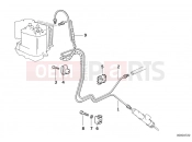 BMW Motorrad BMW 1995 R-Models 4V R 850 R 94 (0401,0406) Brake pipe rear ABS