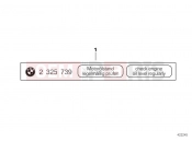 BMW Motorrad BMW 1995 R-Models 4V R 850 R 94 (0401,0406) Label 