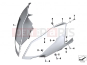 Trim panel upper part - BMW Motorrad S 1000 XR (0D03, 0D13) 2018