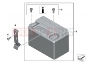 Battery with bracket - BMW Motorrad S 1000 XR (0D03, 0D13) 2018
