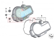 Instrument cluster - BMW Motorrad S 1000 XR (0D03, 0D13) 2018