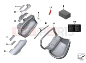 Single components for Touring case - BMW Motorrad S 1000 XR (0D03, 0D13) 2018