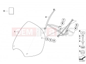 BMW Motorrad BMW 2006 R-Models 4V R 850 R 02 (0428) Windshield, high